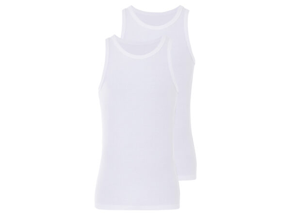 LIVERGY 2 heren hemden (Wit, M)