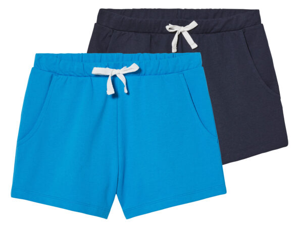 pepperts! 2 meisjes sweatshort (146/152, Donkerblauw/blauw)