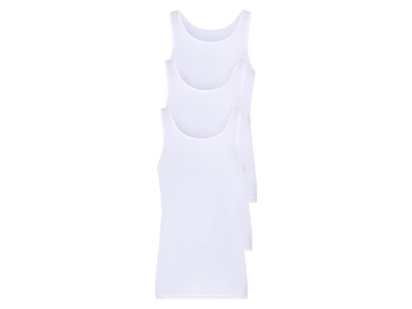 LIVERGY 3 heren hemden (Wit, M)