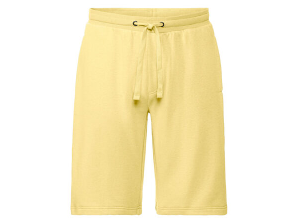 LIVERGY Heren sweatshorts (L, Geel)