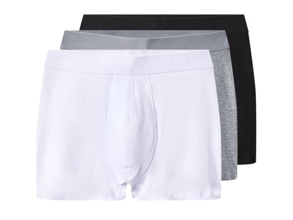 esmara Men Set van 3 heren boxers (Zwart/grijs/wit, L)