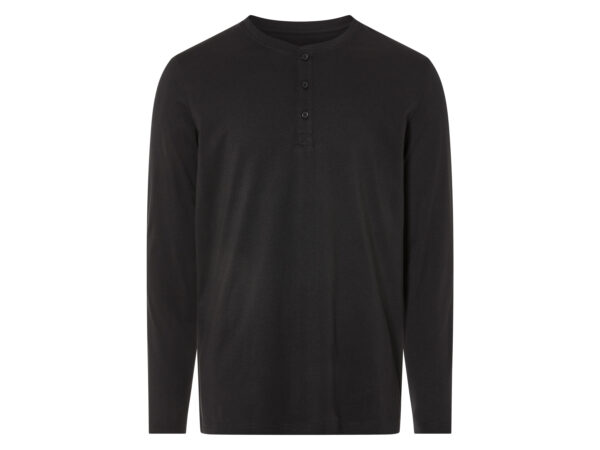 LIVERGY Heren shirt (L, Zwart)