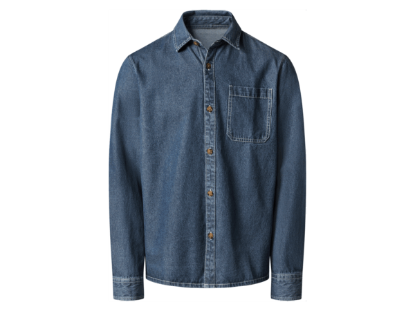 esmara Men Heren spijkerblouse (Blauw, XL (43/44))