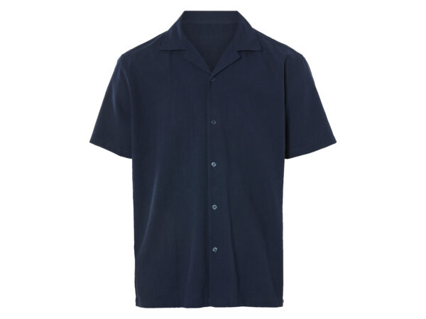 LIVERGY Heren overhemd (Marineblauw, XL)