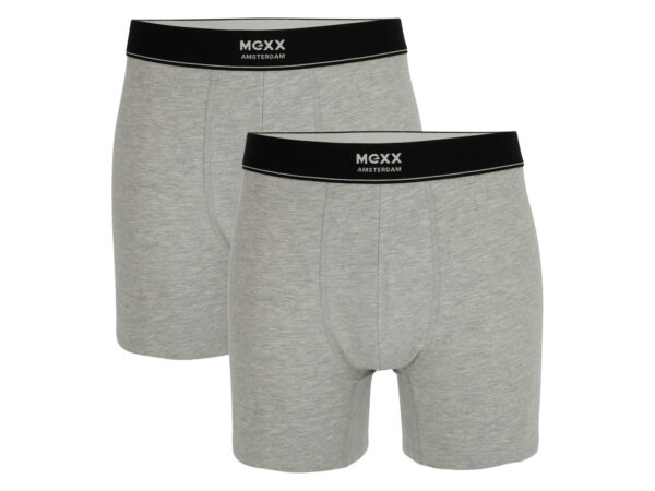 MEXX Set van 2 heren boxers (Grijs, M)