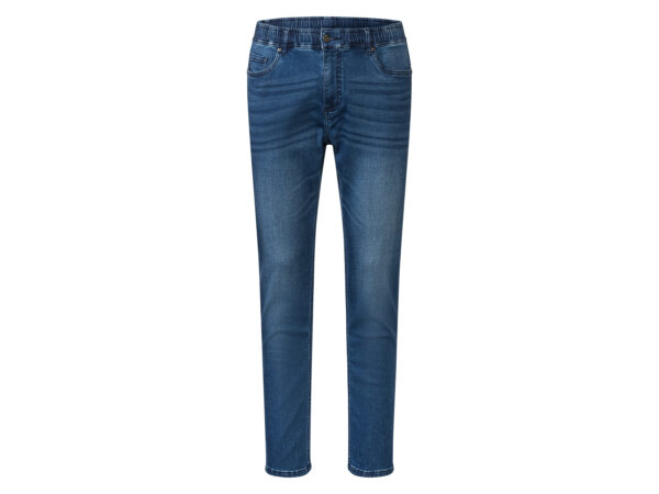 LIVERGY Heren denim jogger - Straight fit (52, Blauw)