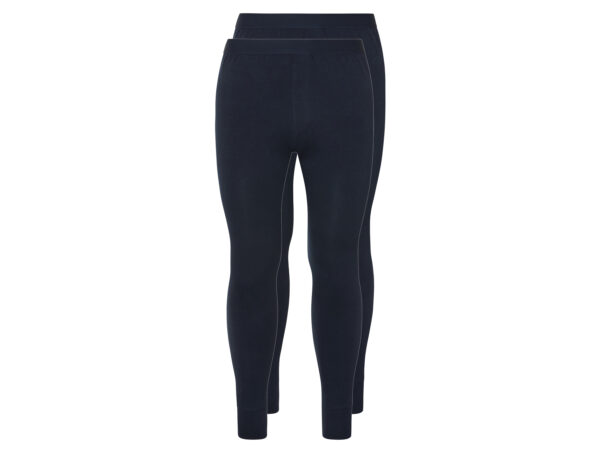 esmara Men Set van 2 lange heren onderbroeken (Marineblauw, M)