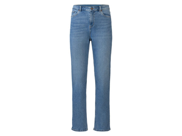 esmara Dames jeans straight-fit (36, Blauw)