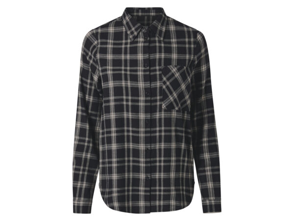 esmara Flanellen dames blouse (Zwart, S (36/38))
