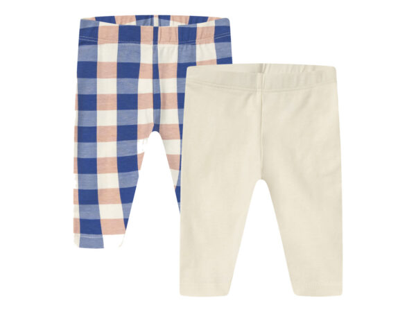 lupilu 2 baby leggings (74/80, Geruit/wit)