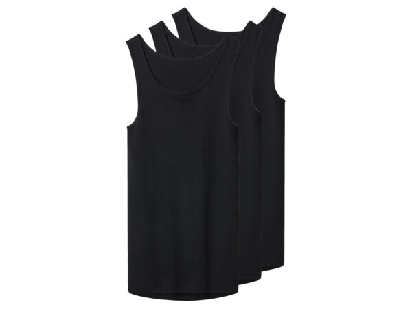 esmara Men Set van 3 heren hemden (Zwart, XL)