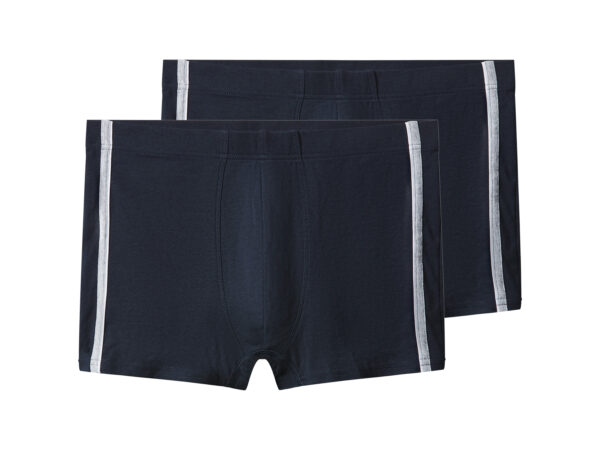 esmara Men Set van 2 heren boxers (Strepen marineblauw, XXL)