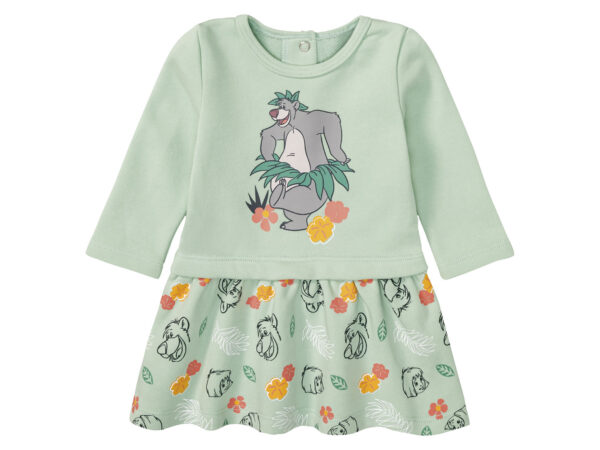 Baby meisjessweatjurk met hoog bio-katoengehalte (86/92, Groen)