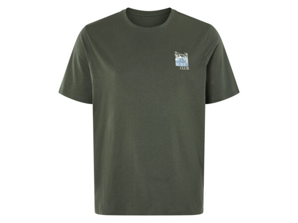 LIVERGY Heren T-shirt - plus size (Donkergroen, XL)