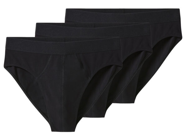 esmara Men Set van 3 heren onderbroeken (Zwart, L)