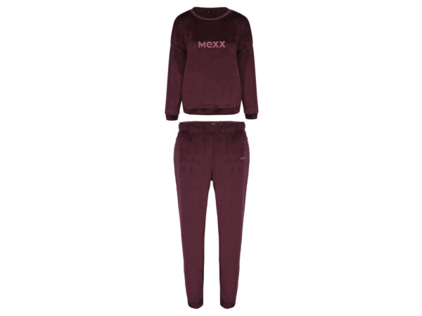 MEXX Dames fleece pyjama (Rood, M)