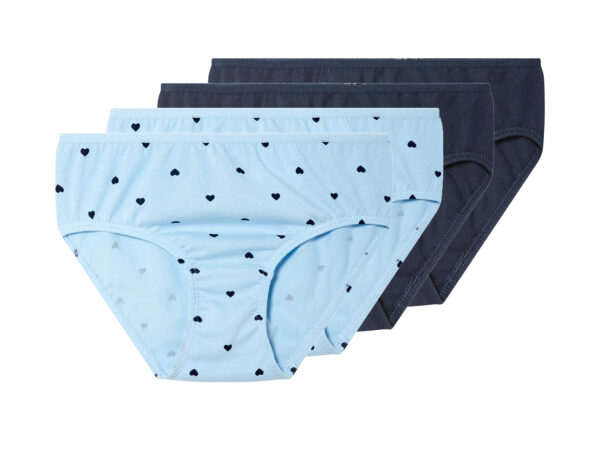 lupilu 4 kinder onderbroeken (Donkerblauw/blauw, 122/128)