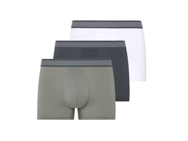 esmara Men 3 Heren boxers (Grijs/groen/wit, S)
