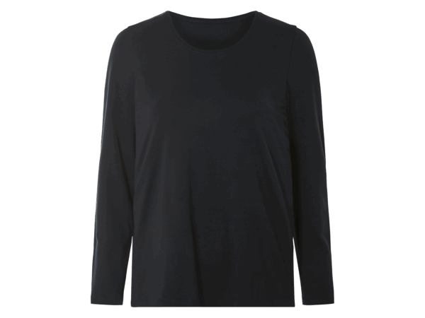 esmara Dames shirt met lange mouwen (Zwart, L (44/46))