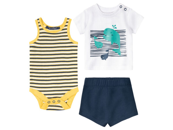 lupilu Baby zomerkleding (Wit/geel/donkerblauw, 62/68)