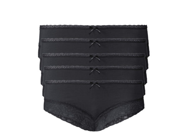 esmara 5 dames hipsters (L (44/46), Zwart)