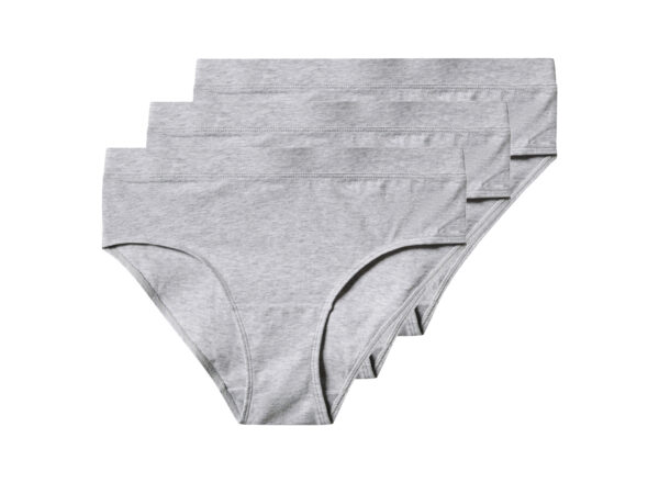 esmara Set van 3 dames onderbroeken (Grijs, S (36/38))