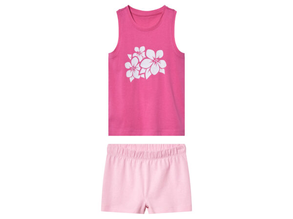 lupilu Korte kinderpyjama (Donkerroze/roze, 98/104)