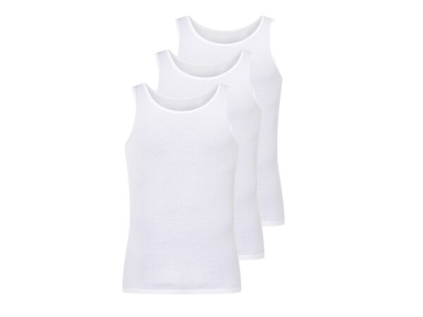 LIVERGY 3 Heren hemden (Wit, XL)