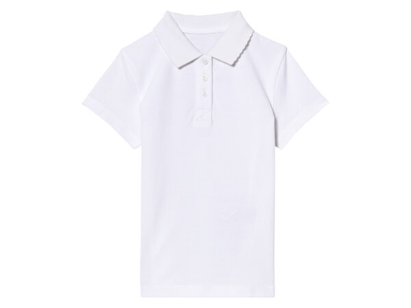 2 kinder poloshirts (Wit, 110/116)
