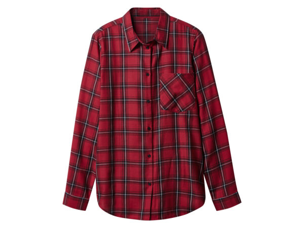esmara Flanellen dames blouse (Rood, M (40/42))
