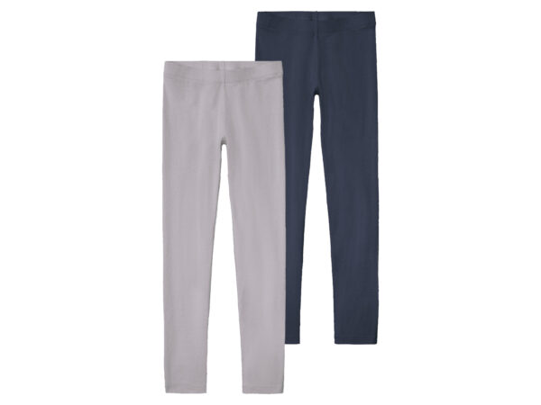 pepperts! 2 kinder leggings (134/140, Marine/grijs)