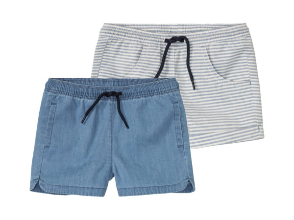 lupilu Kinder shorts (98/104, Lichtblauw gestreept)