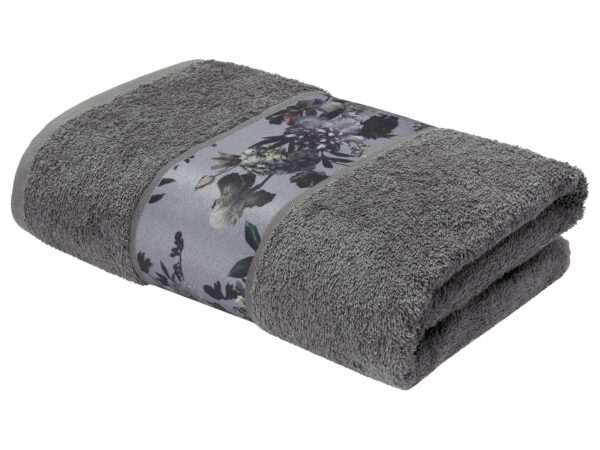 LIVARNO Douchehanddoek 70 x 140 cm (Grijs)