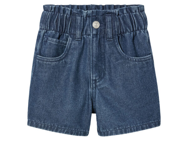 lupilu Kleuters denim paperbag short (110/116, Blauw)