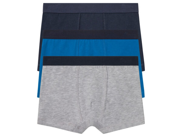 pepperts! 3 jongens boxers (134/140, Donkerblauw/blauw/grijs)