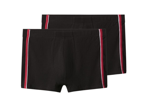 esmara Men Set van 2 heren boxers (Strepen zwart, M)