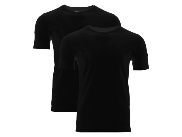 MEXX 2 Heren T-shirts (Ronde hals, Zwart, XXl)