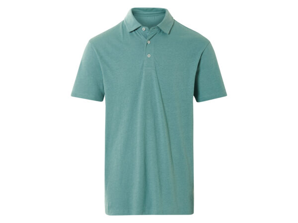 LIVERGY Heren poloshirt (Turquoise, L)