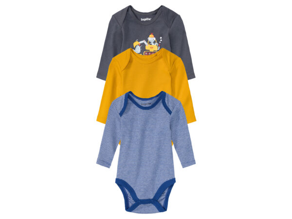 lupilu Rompertjes (Strepen blauw/donkerblauw/geel, 62/68)