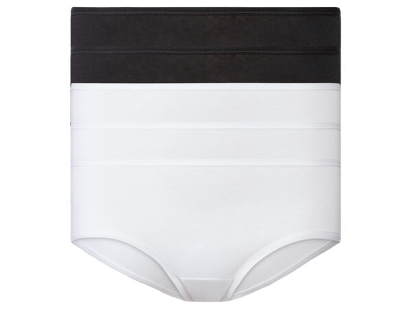 esmara 5 dames hipsters (S (36/38), Zwart/wit)