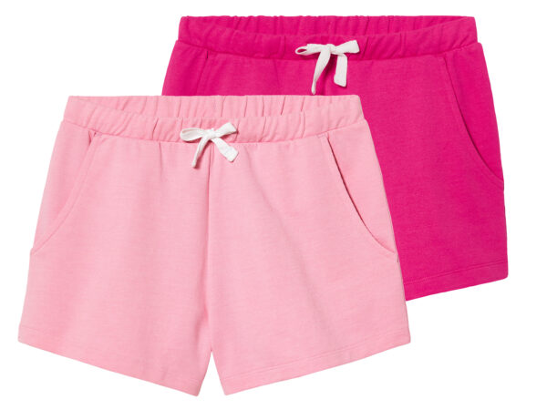 pepperts! 2 meisjes sweatshort (158/164, Donkerroze/roze)
