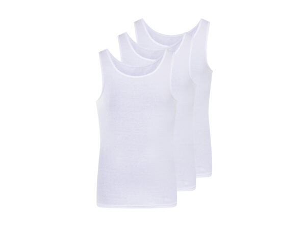 LIVERGY 3 heren hemden (Wit, L)