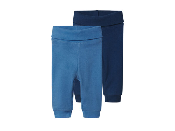 lupilu Set van 2 baby joggingbroeken (Donkerblauw/blauw, 74/80)