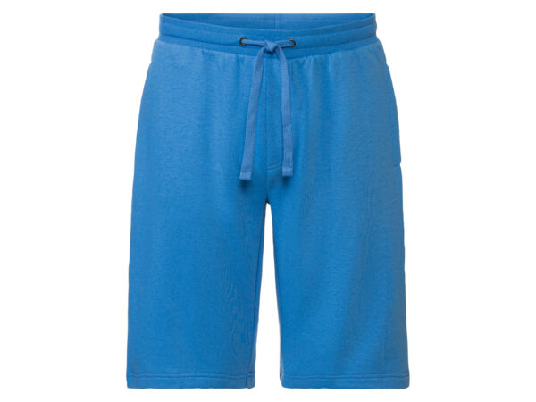 LIVERGY Heren sweatshorts (S, Blauw)