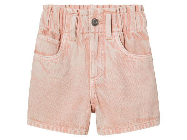 lupilu Kleuters denim paperbag short (122/128, Roze)