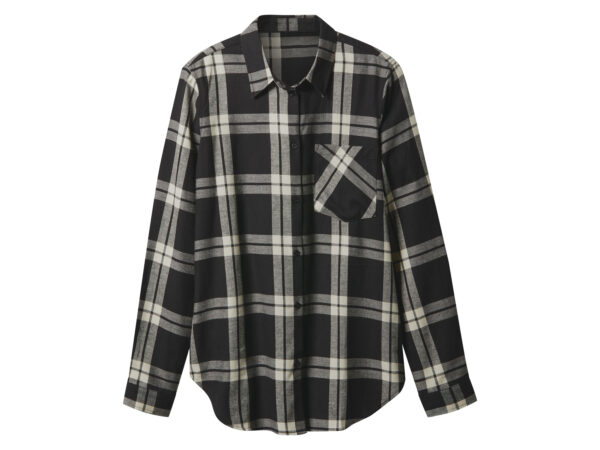 esmara Flanellen dames blouse (Zwart, M (40/42))