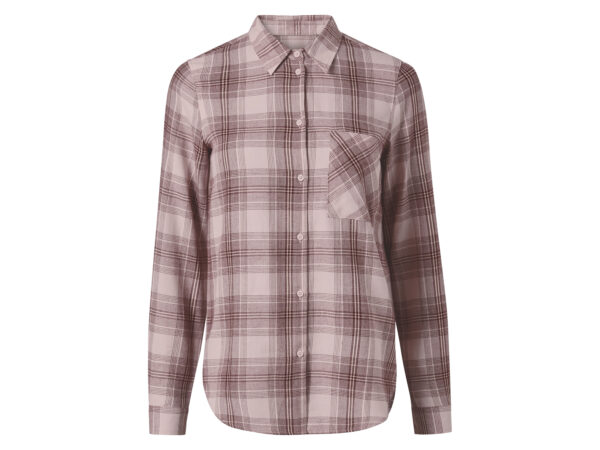 esmara Flanellen dames blouse (Lichtroze, XS (32/34))