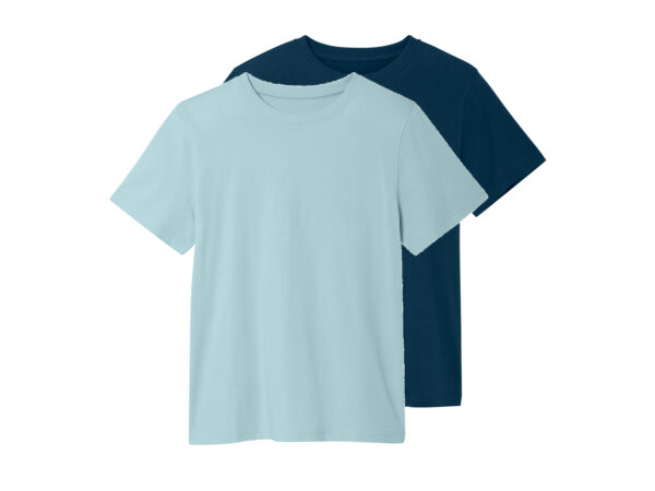 esmara 2 kinder T-shirts (lichtblauw/petrol, 134/140)