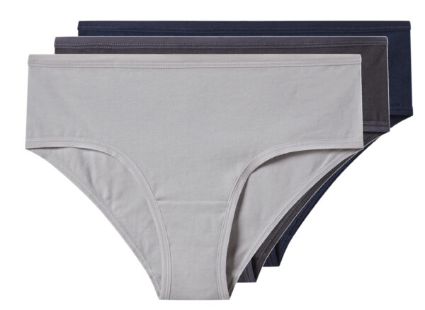 esmara Set van 3 dames onderbroeken (Donkerblauw/grijs, S (36/38))